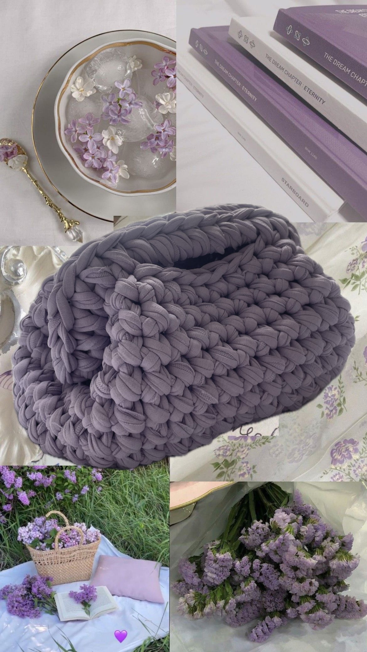 LAVANDA clutch bag